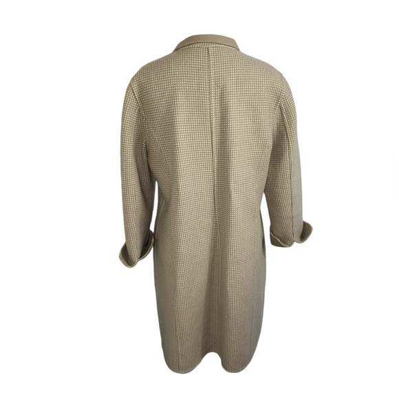 Worth Petite Small Long Reversible Wool Tan Coat - Picture 5 of 10